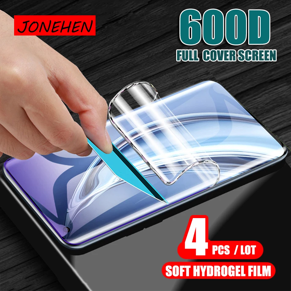 

Гидрогелевая пленка с полным покрытием для Xiaomi Mi 6 8 9 SE 10 12 11 Lite, Защитная пленка для экрана Xiaomi A1 A2 A3 5X CC9E 9T 10T Pro, 4 шт.