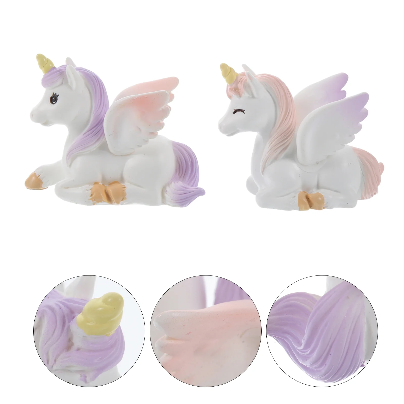 

Mini Unicorn Figurines Tiny Unicorn Satue Resin Unicorn Model Cute Animal Unicorn Fairy Decorations