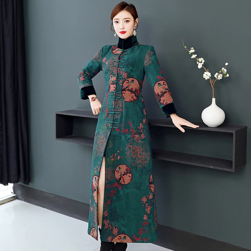 Женская куртка Xiangyun из пряжи на хлопковой подкладке высококачественная ретро