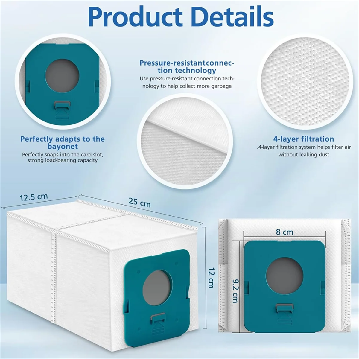 8-упаковка VCA-ADB952 совместимый с дополнительным ручным пылесосом Samsung Bespoke Jet Pro