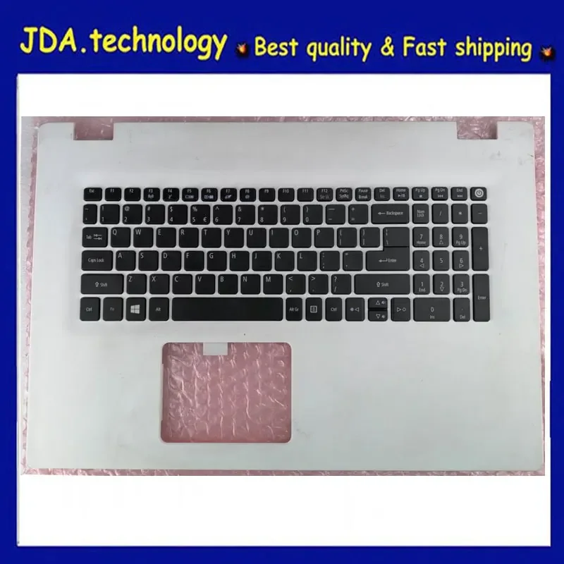 

MEIARROW 96%New/org For ACER E17 E5-772 E5-772G 773g E5-752G E5-773G Palmrest US keyboard upper cover C shell,White