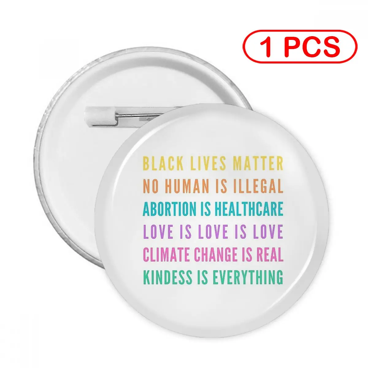 

Soft Button Pin Clothes Brooch Creative Pins Jewelry Decor Cute Badge Human Rights Women Child Lapel