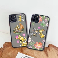 disney cartoon bambi phone case for iphone 13 12 11 pro max mini xs 8 7 plus x se 2020 xr matte transparent cover