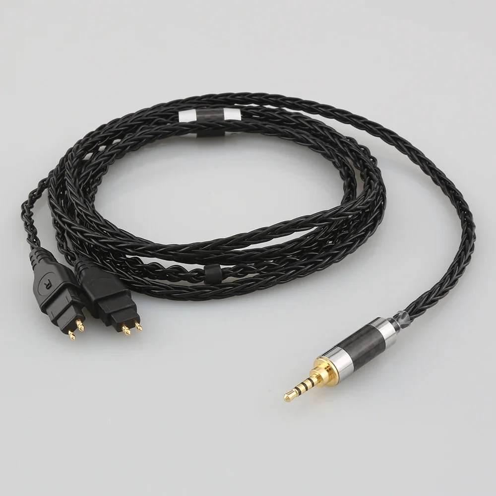 HiFi 2 5/3 5/4 4 XLR 8-ядерный балансный чистый посеребренный кабель для наушников Sennheiser