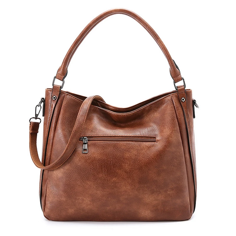 Diinovivo Vintage Female Handbag New 2022 High Quality Women Shoulder Bag Patchwork PU Leather Crossbody Bag Large Tote WHDV2084