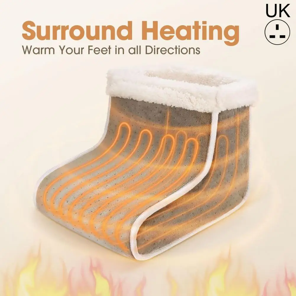 

Полезная обувь с подогревом, хорошая теплоизоляция, мягкая ткань, подогреватель для ног, энергосберегающий подогреватель для ног для спаль...