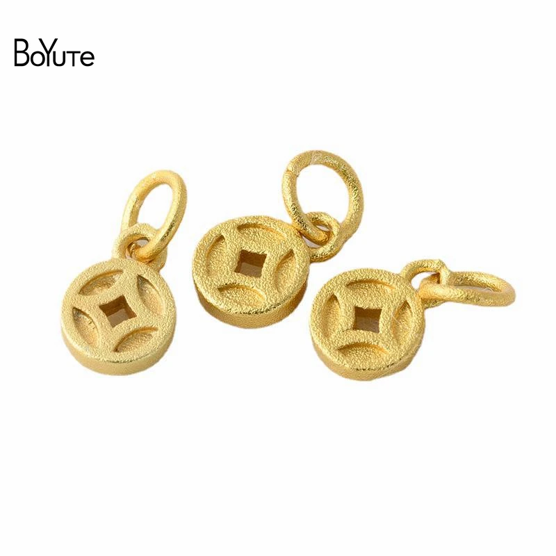 BoYuTe (20 шт./Лот) металлические латунные позолоченные монеты подвески для