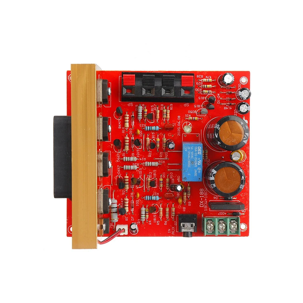 

DX-188 Stereo Power Amplifier Board High-Power Practical Sound Preamplifier Dual Amplifiers Audio Amplify Boards