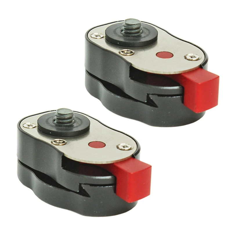 

2X Professional 1/4Inch Mini Quick Release Plate System For Any Tripod, Articulated Arm Mount With To 4 Lb Capacity