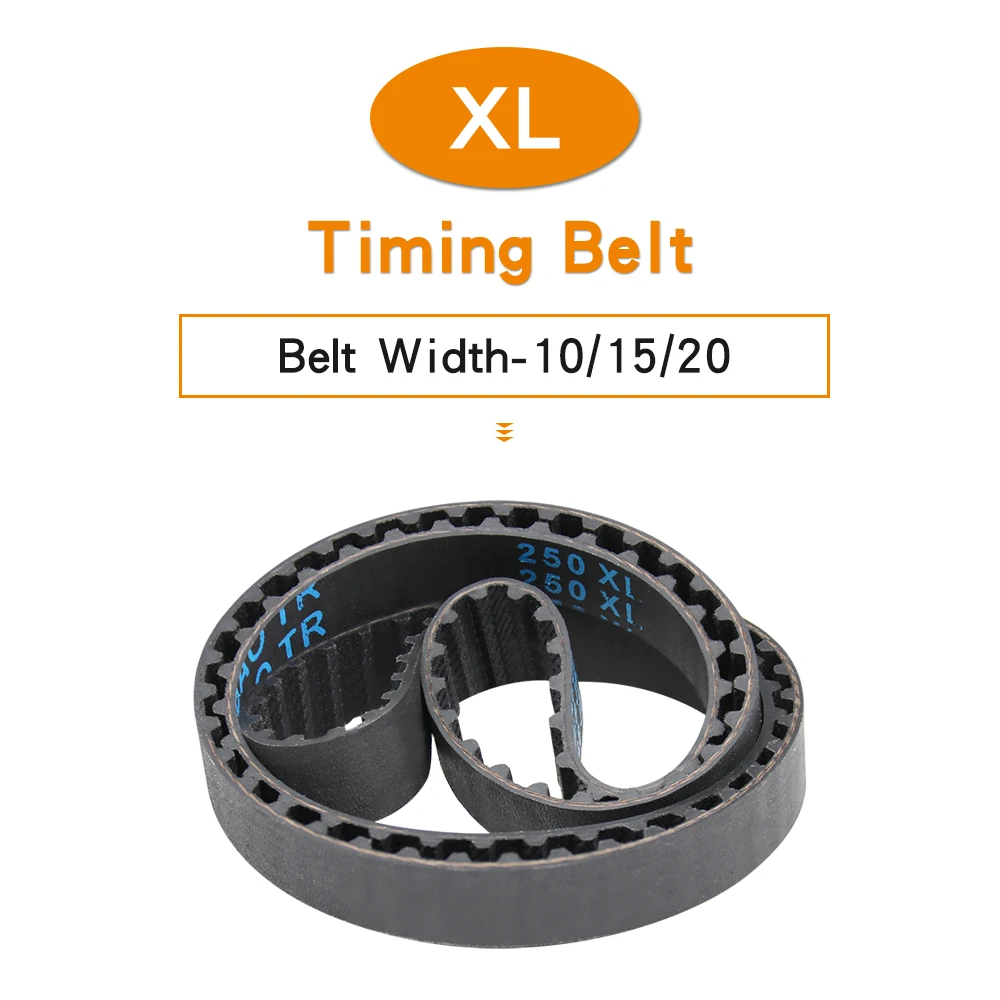 

XL Toothed Belt 238XL/240XL/244XL/246XL/248XL/250XL/254XL/256XL/258XL/260XL/262XL Closed Loop Rubber Belts Width 10/15/20 mm