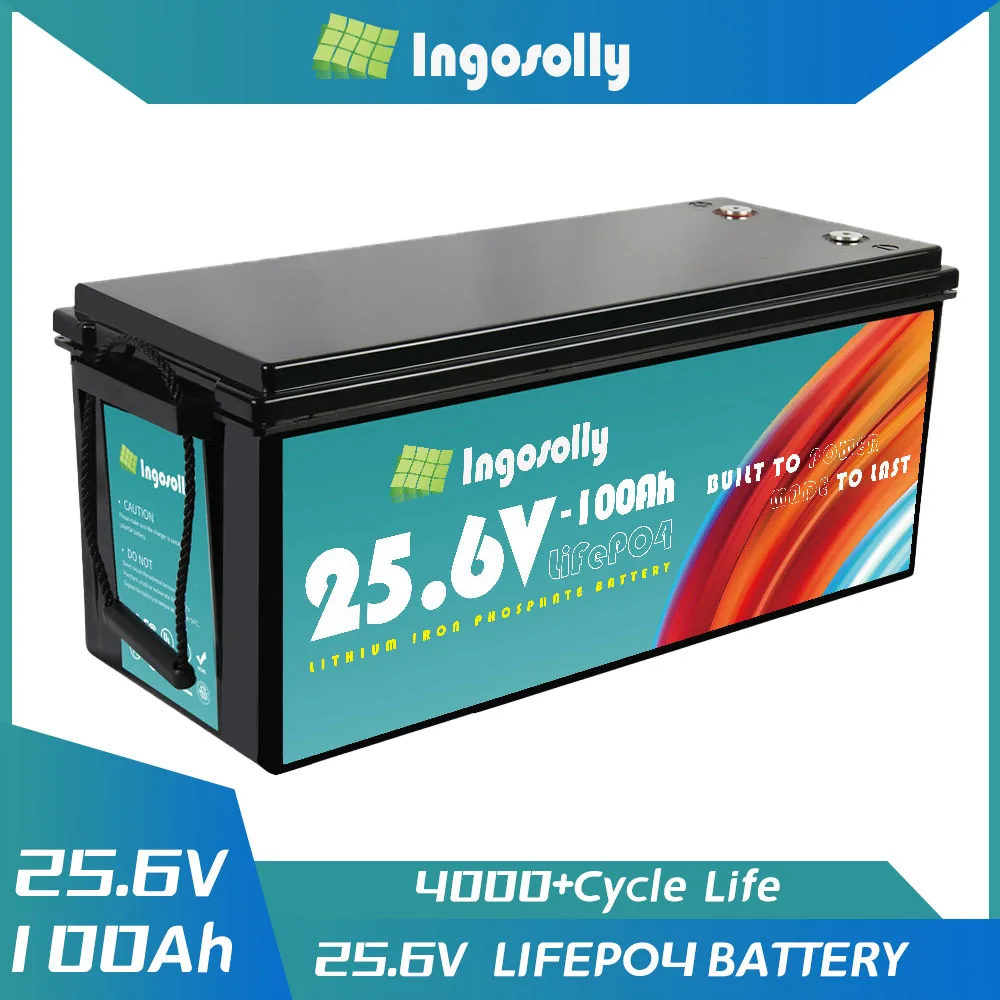 

24v 100ah Lifepo4 Battery Deep Cycle Rechargeable Lifepo4 Pack Built-in BMS For RV EV Golf Cart