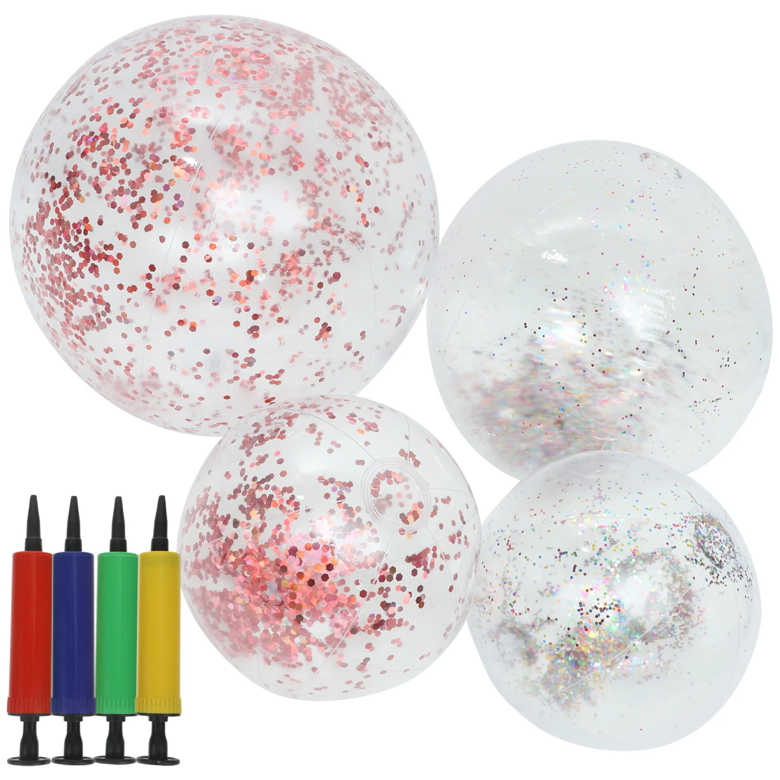 

1 комплект надувных блестящих пляжных мячей, надувной пляжный мяч, декоративный пляжный мяч, игрушка