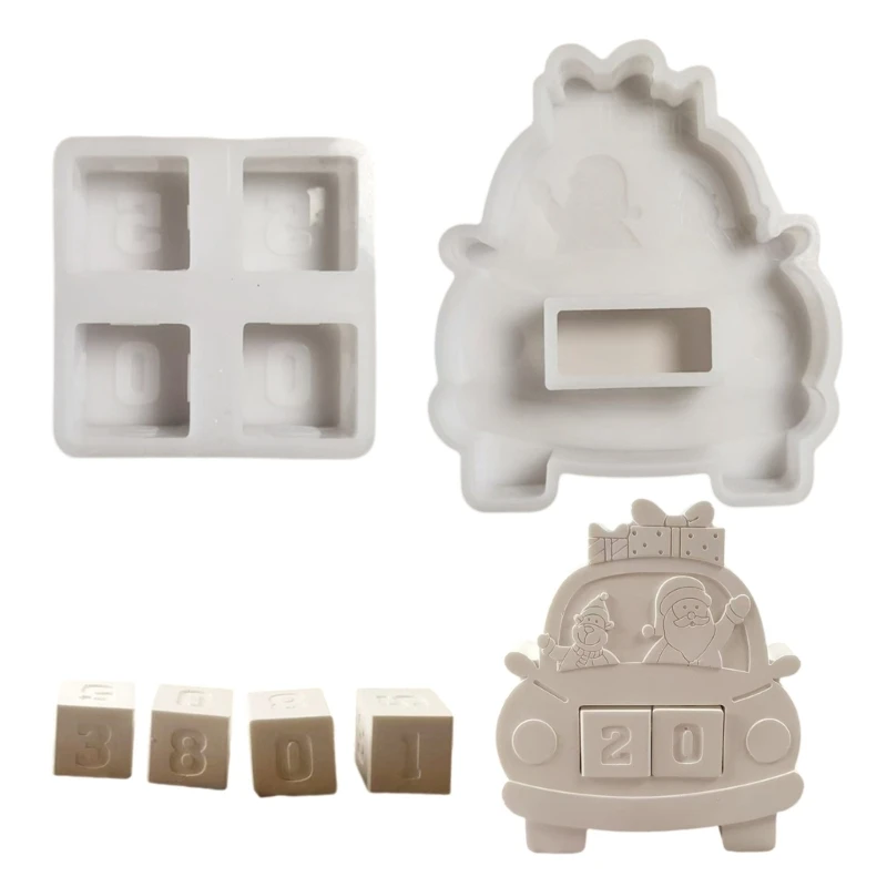 Гибкие силиконовые формы с обратным отсчетом для художественных работ и