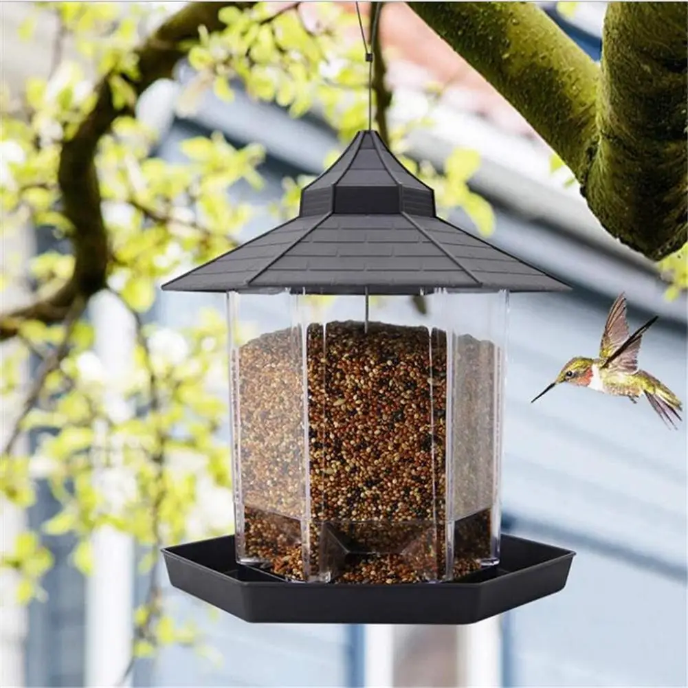 

Hanging Wild Bird Feeder Outside Anti Squirrel Bird Feeder For Garden Patio Outdoor Decoration Feedboxes Accessories