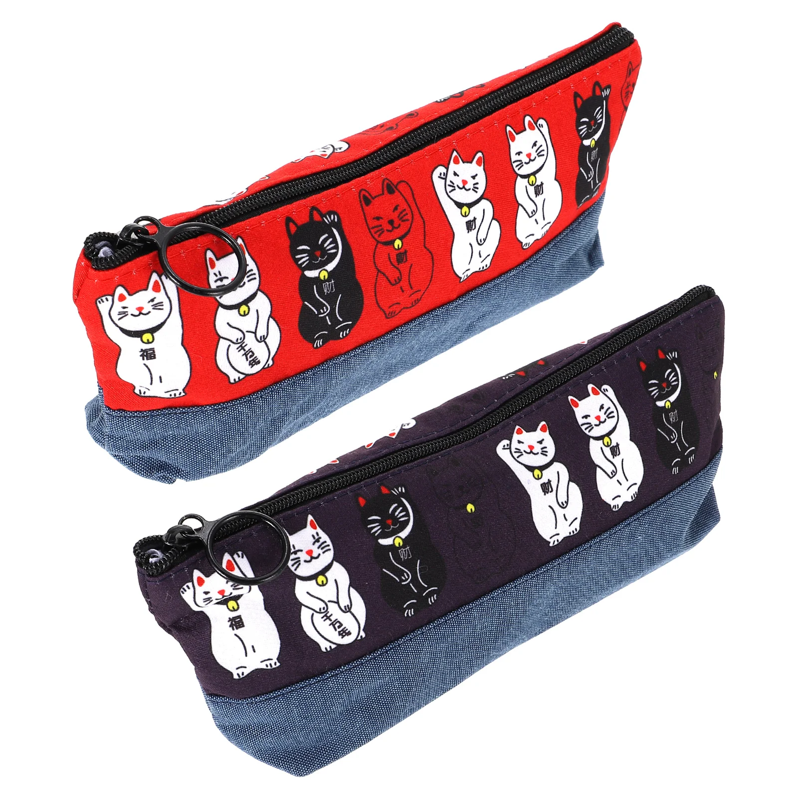 

Bag Case Pen Pouch Box Makeup Holder Stationery Storage Kids Markercat Travel Cosmeticsupply Handheld Painting Color Canvas