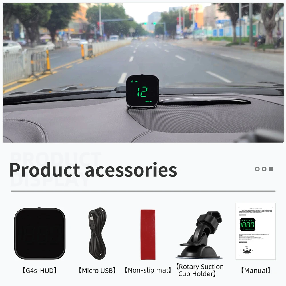

USB-кабель для автомобиля HUD, черный дисплей ABS, цифровой проектор GPS, проектор скорости, будильник, измерение скорости