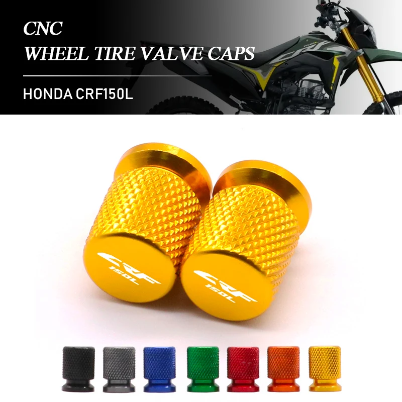 

FOR HONDA CRF150L Motorcycle Wheel Tire CNC Aluminum Valve Stem Caps Airtight Covers