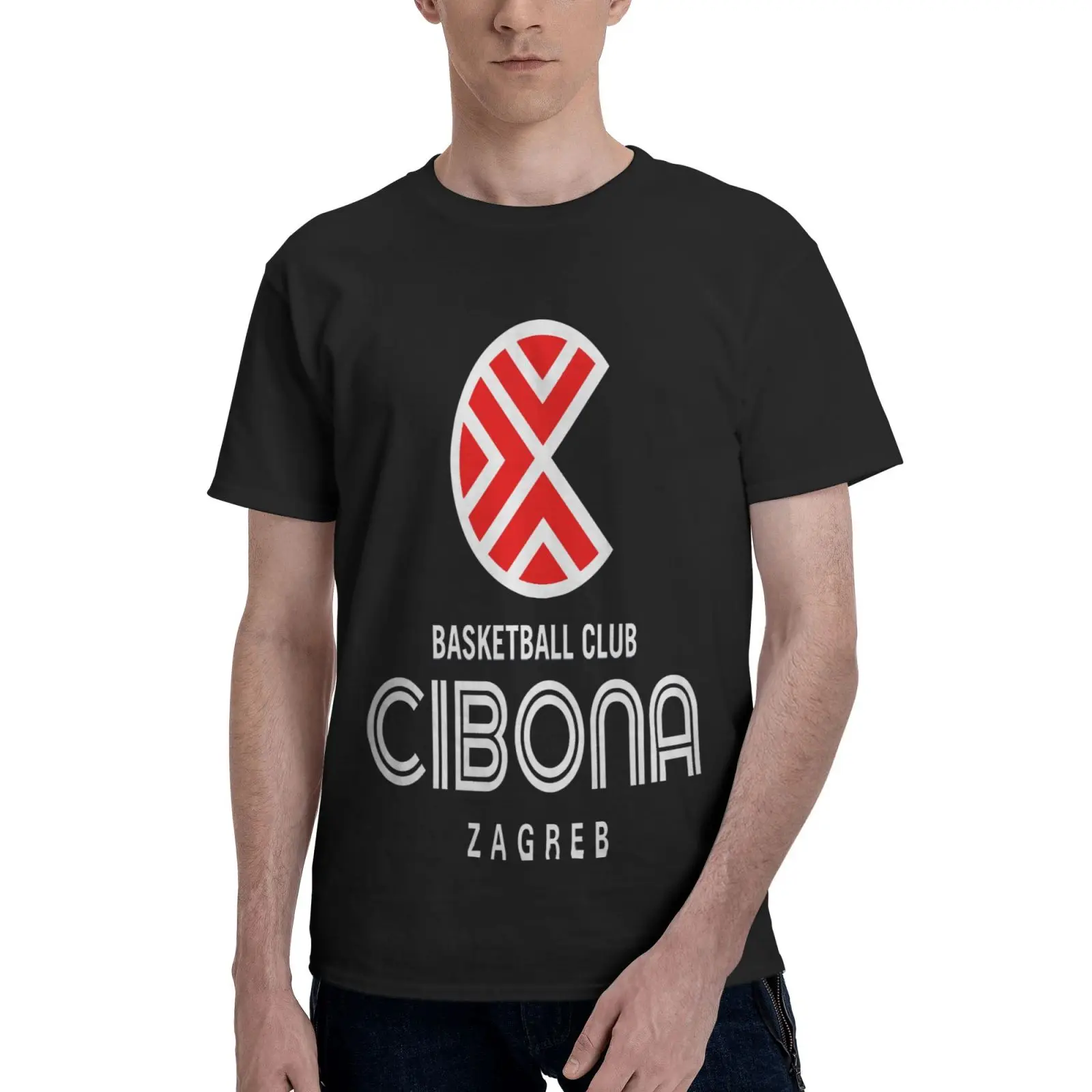 

Футболка Cibona Zagreb для баскетбольного клуба, Хорватия, Мужская футболка, Мужская футболка, рубашки для мужчин, аниме одежда, футболка для женщ...