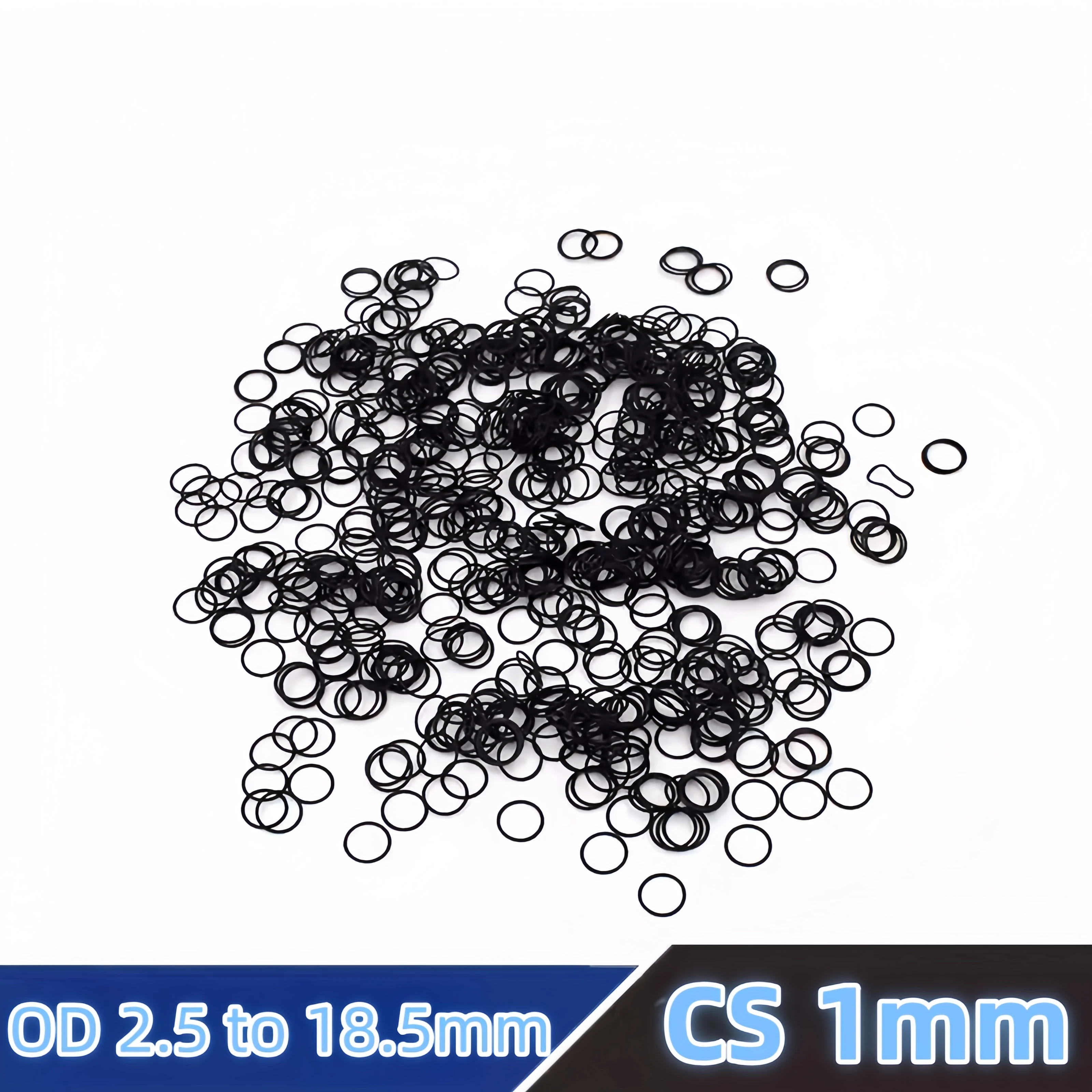 На заказ из нитрильного каучука уплотнительные кольца CS1mm прокладка NBR55 NBR70 NBR90