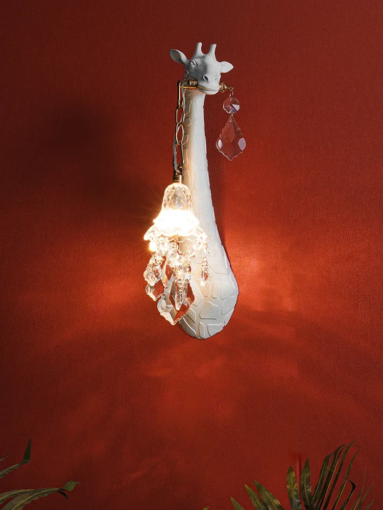 Настенный светильник с кристаллами жирафа прикроватная лампа для гостиной