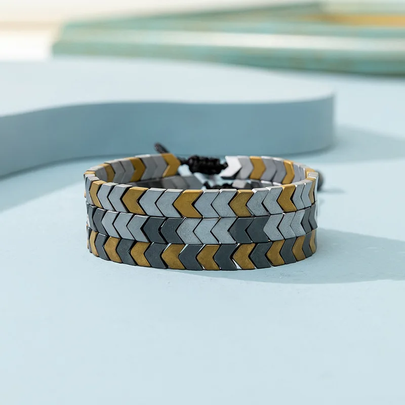 Новый крутой браслет в стиле хип-хоп со стрелками, мужской регулируемый браслет, Аксессуары для браслета