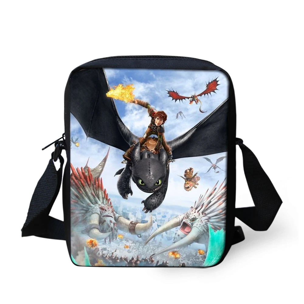 ADVOCATOR 2022 Train-Dragon-Anime Print Crossbody Bag for Boys Customized Small Child Bag Cartoon Messenger Bags Free Shipping