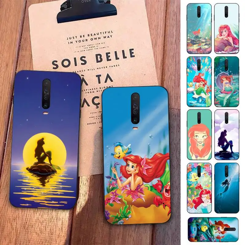 

Disney Little Mermaid Phone Case for Redmi 5 6 7 8 9 A 5plus K20 4X S2 GO 6 K30 pro