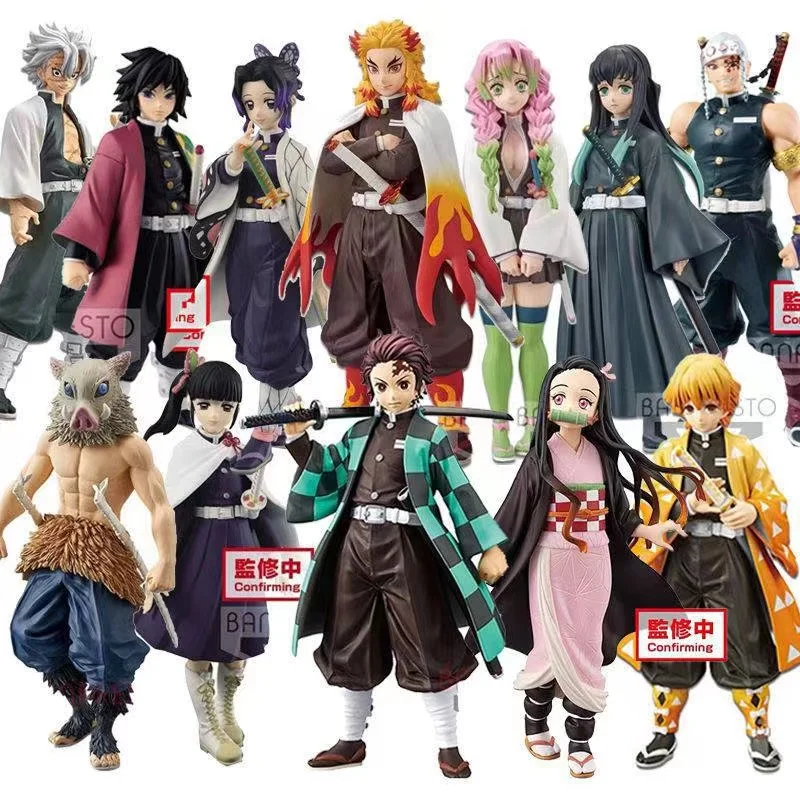 

Anime 16CM Demon Slayer Kimetsu no Yaiba figure Kamado Tanjirou Action Figure Agatsuma Zenitsu Nezuko Warrior PVC Model Doll Who