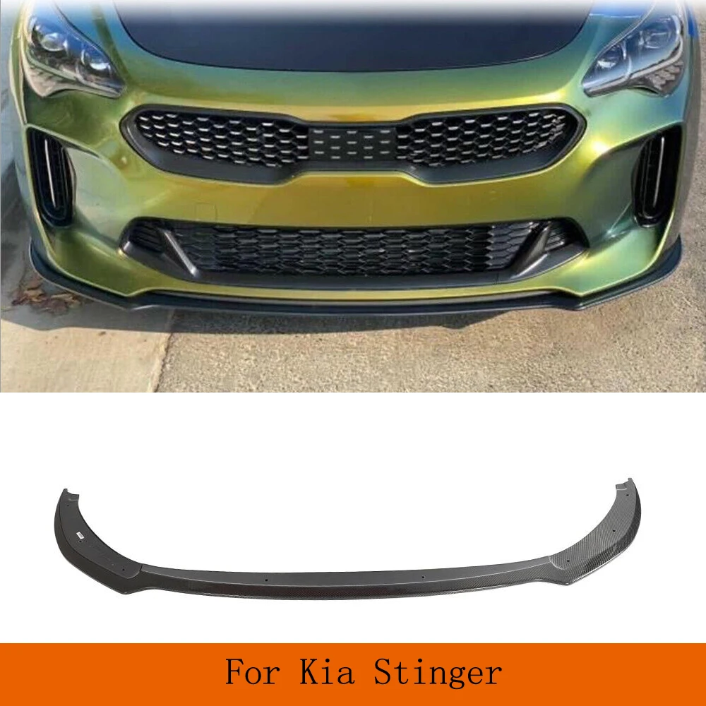 

Carbon Fiber Front Bumper Chin Lip Spoiler For KIA Stinger GT EX Hatchback 4-Door 2018-2022 Car Front Lip Spoiler Guard