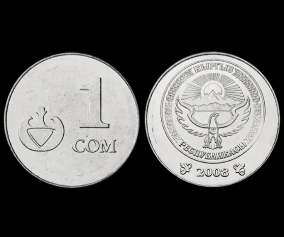 2008 киргизийская монета 1 сом |