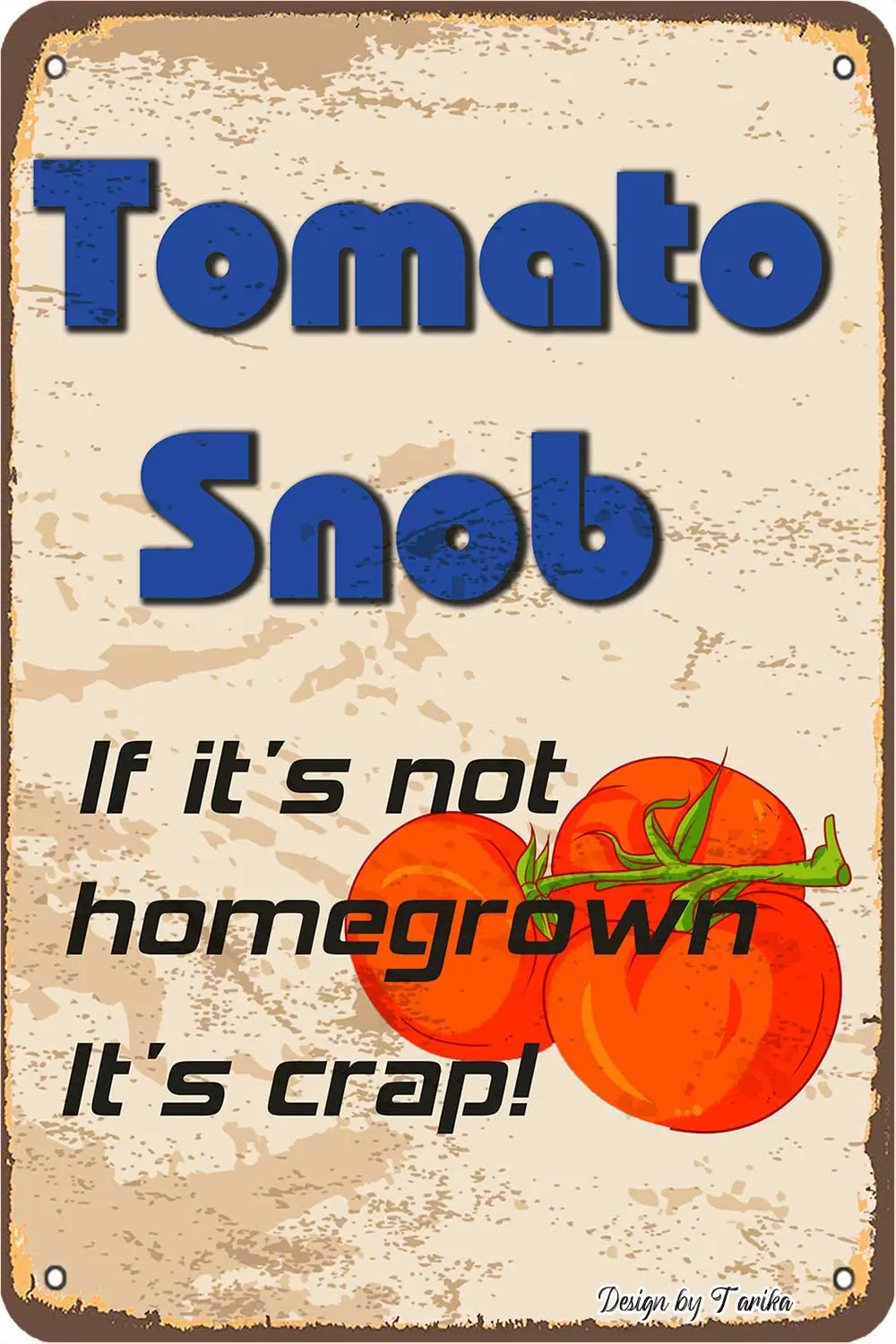 

Железный постер с изображением томатного тубуса, если он не вырастет в доме, картина, жестяной знак, винтажный Настенный декор для кафе, бара...