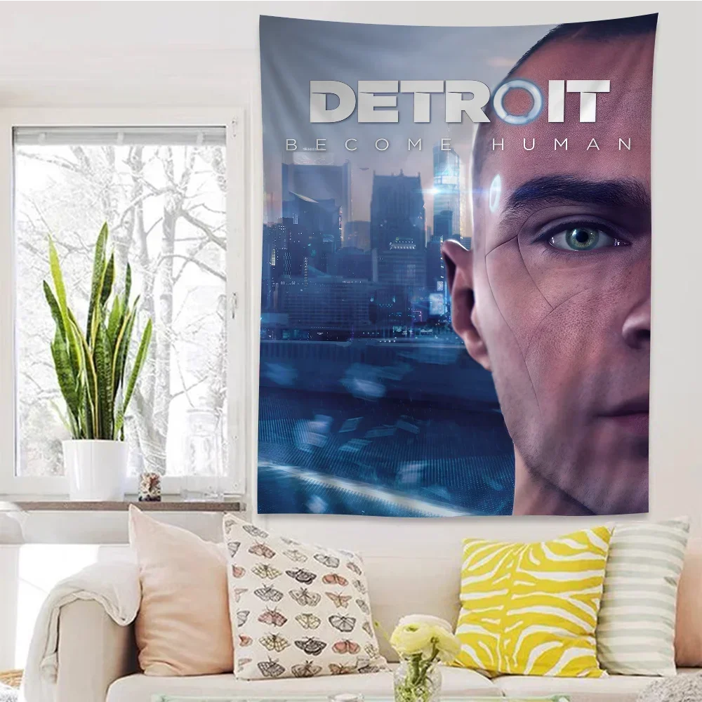 Детройт станьте человеком гобелен аниме подвесной Таро хиппи рандомные