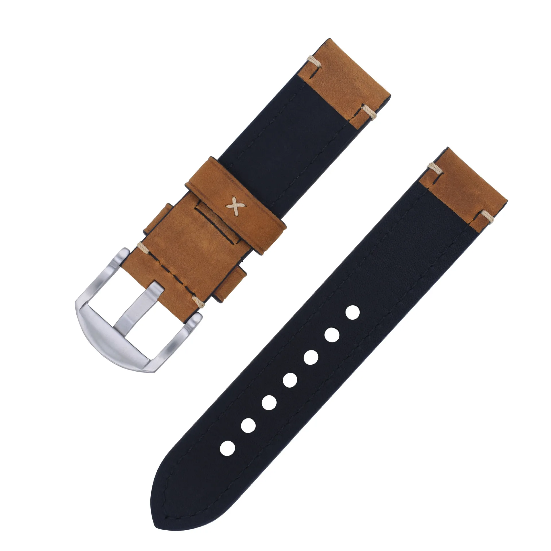 Cowhide watch watch leather strap on the head layer of mad horse leather strap gt2 Pangda Kadi watch leather strap