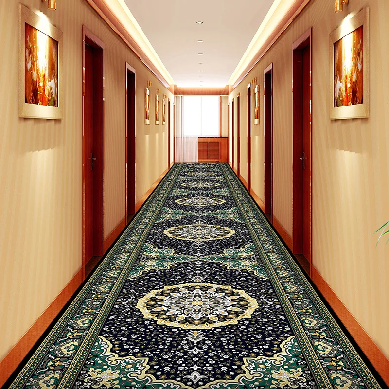 

Arabic Corridor Long Carpet Floor Mat Entrance Decoration Corridor Corridor Non-slip Stairs Carpet Wedding Carpet