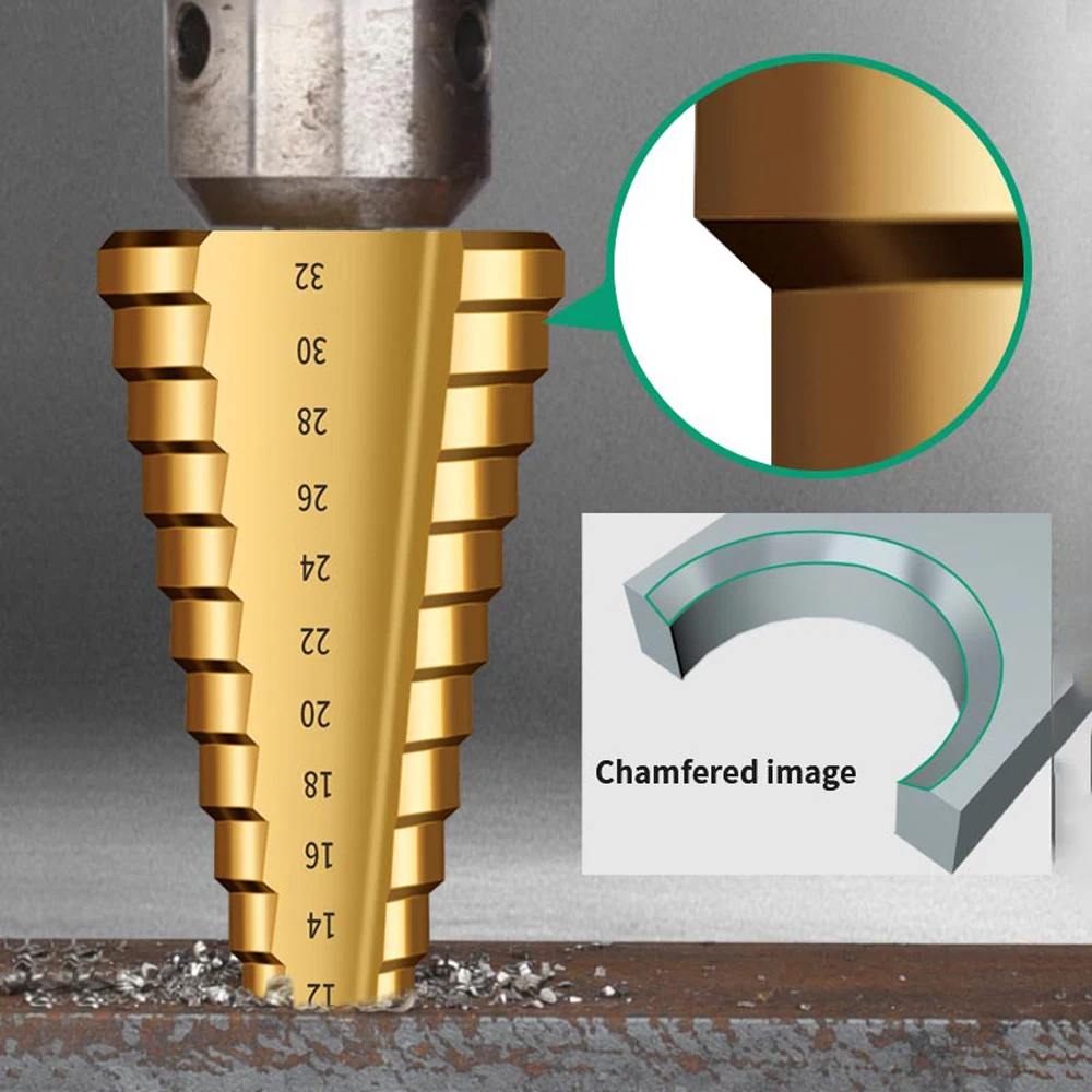 Набор сверл с титановым покрытием комплект из 6 резцов для дерева и
