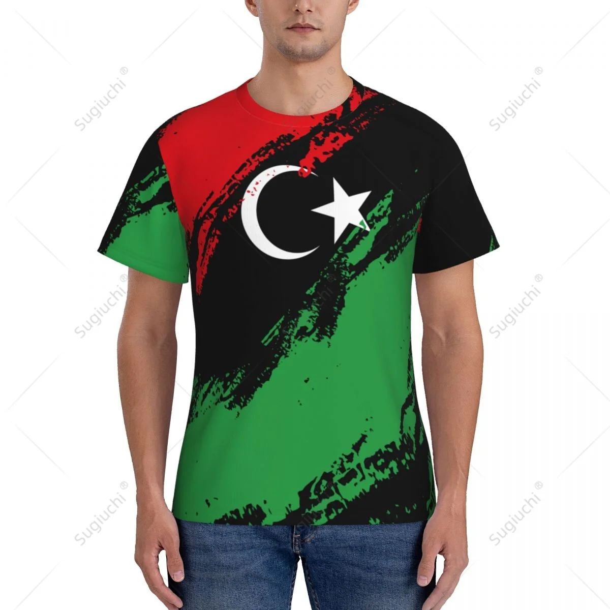 Пользовательское название яркий цвет Мужская облегающая Спортивная футболка