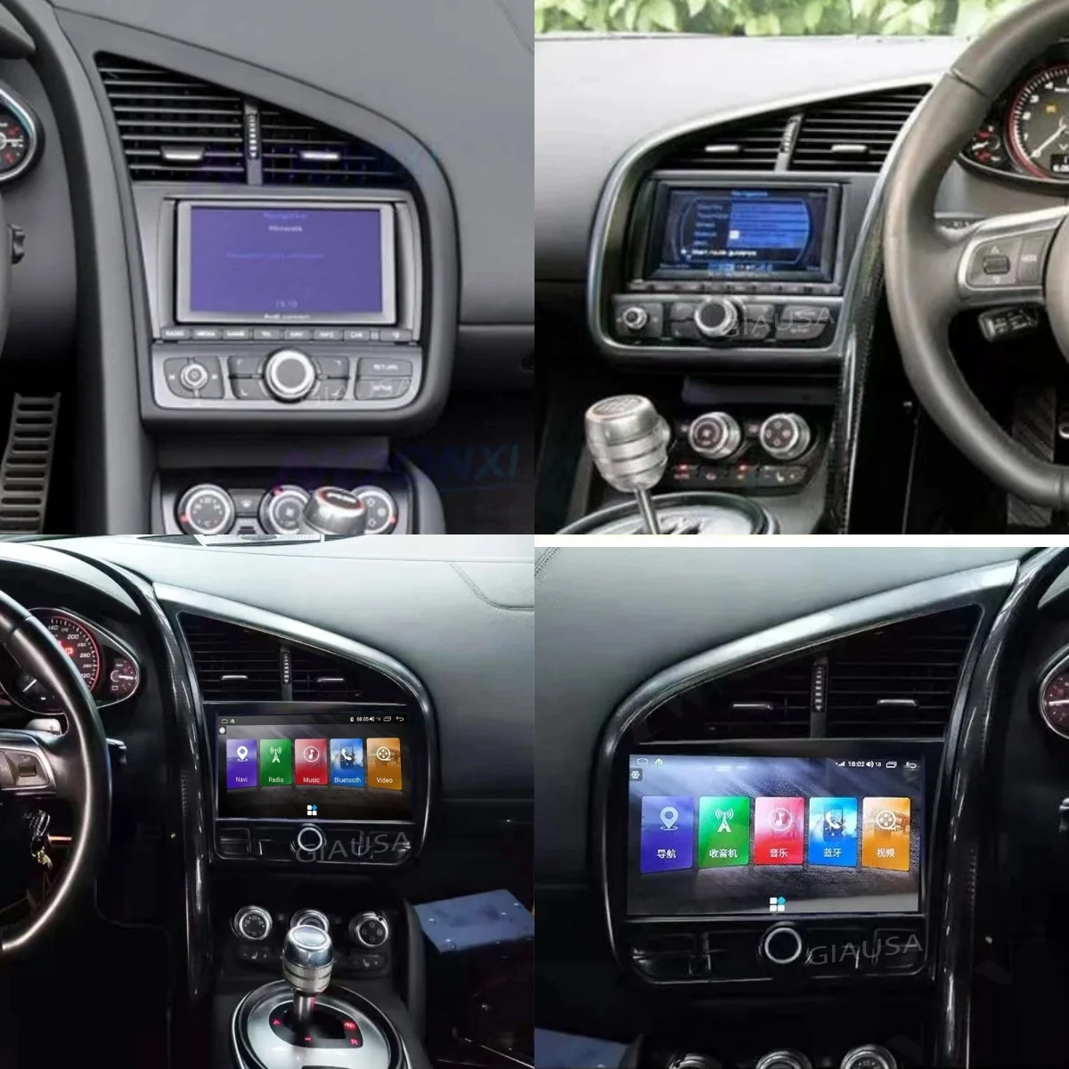 Android 13 0 для Audi R8 2007 2008 2009 2010 2011-2015 Carplay Автомагнитола стерео радио мультимедийная