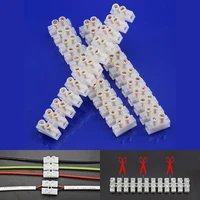 1pc 12 position plastic barrier terminal strip block barrier screw block connection strips for electrical wiring 30a 20a 10a