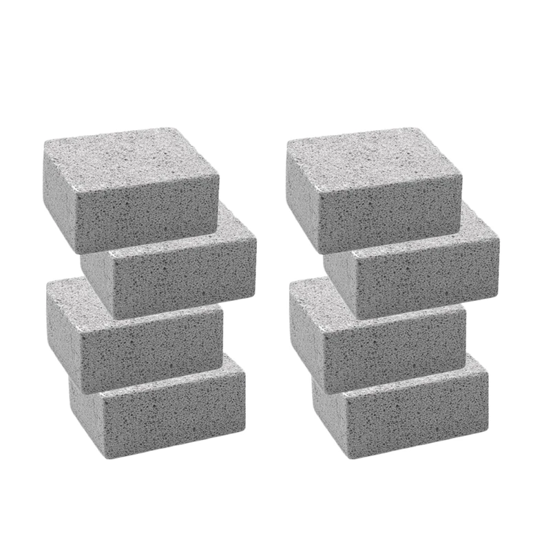 

8 Pack Grill Griddle Cleaning Brick Block,Kitchen Bathroom Cleaning Pumice Block, De-Scaling Cleaning Stone