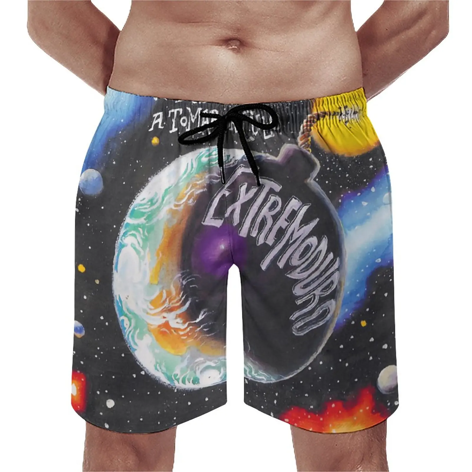 

Beach Shorts Extremoduro 2 Sea Beach Breathable Quick Dry Novelty Running Summer Random Adjustable Drawcord Loose Elastic Unisex