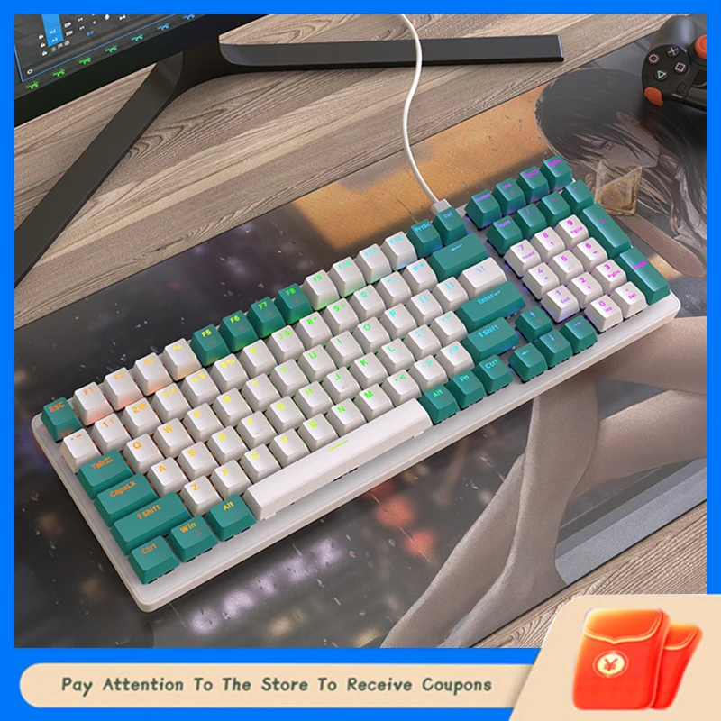 

K3 Mechanical Keyboard With 9 Lighting Effects And 100 Keys Customized Hot Swappable Axis Game Computer Keyboard Ergonomic