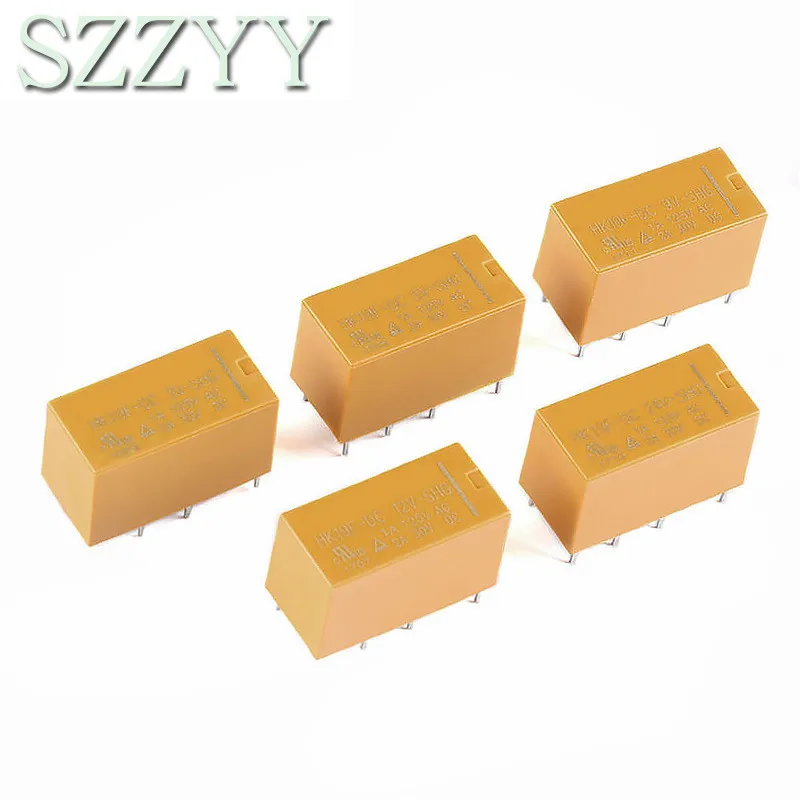5 шт., релейная лампа для телефона HK19F 3V 5V 9V 12V 24V 8PIN