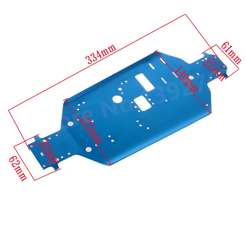 06056 Aluminum Metal Chassis For HSP RC 1/10 94188 94166 Car Buggy Truck Part |