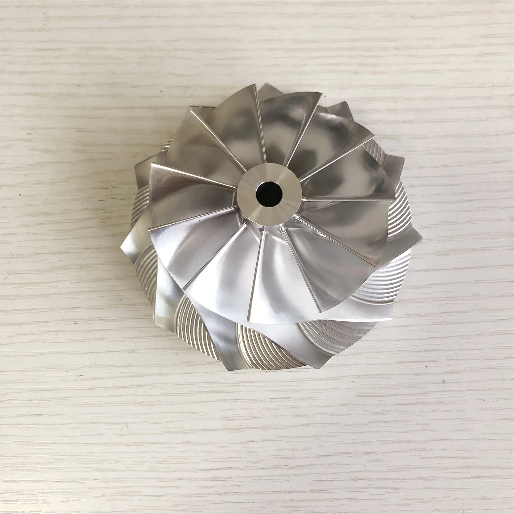 

T51RSPL 76.71/102.33mm 11+0 blades racing Turbocharger milling/aluminum 2618/billet compressor wheel