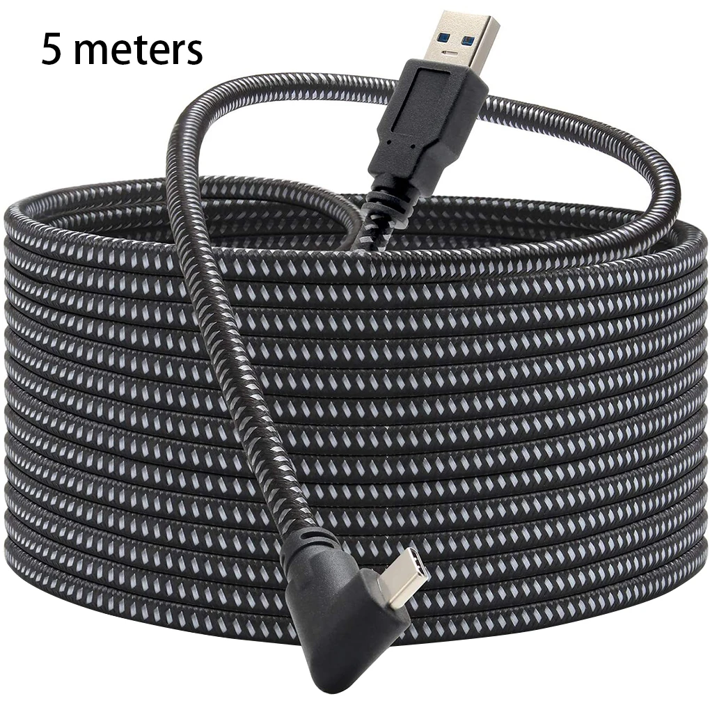 

5M Charging Cable Data Line for Oculus Quest 1/2 Link VR Headset USB 3.0 Type C Data Transfer Type-C To USB-A Cord VR Accessorie
