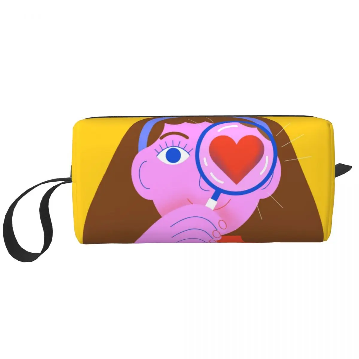 

Travel Looking For Love Scaled Toiletry Bag Portable Street Art Eldridge Cosmetic Makeup Organizer Beauty Storage Dopp Kit Box