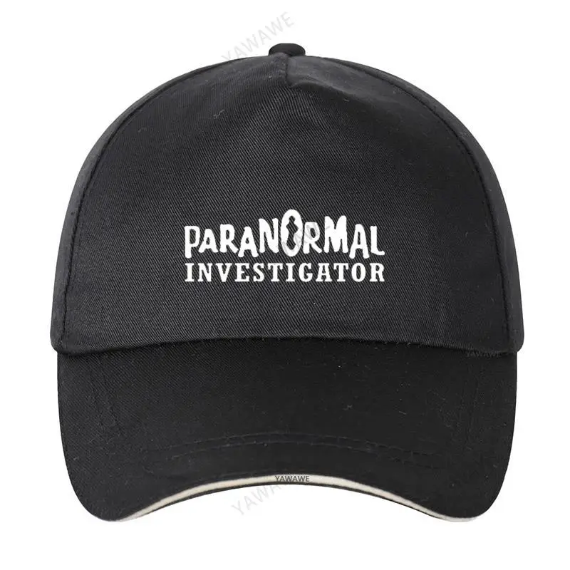 

Black Casual Boys Printed Fish caps Paranormal Investigator Hip Hop Fishing Hat Unisex Snapback hats