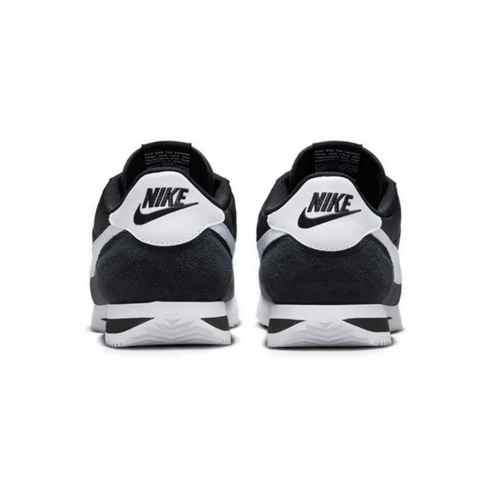 Фото Мужские повседневные кроссовки Nike Cortez: удобные, спортивные, мягкие, облегающие, с амортизацией, нескользящие, низкие – черно-белые HF0263-001 №5