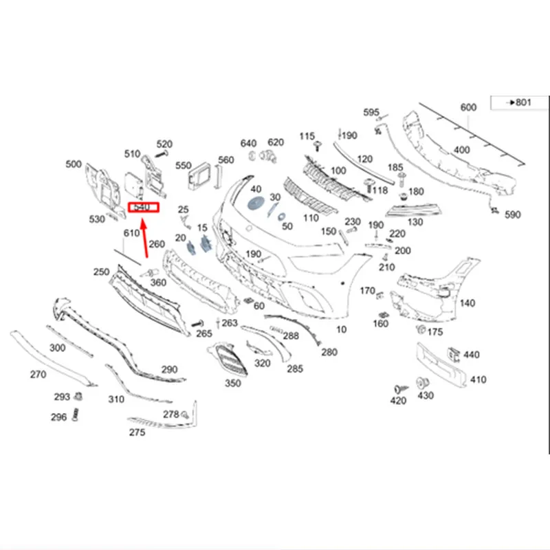 Фото Новый передний радарный датчик A0009006447, совместимый с Mercedes A-класса W177/CLA C118, B-класса/GLA/GLB W247, OEM 0009006447 №4