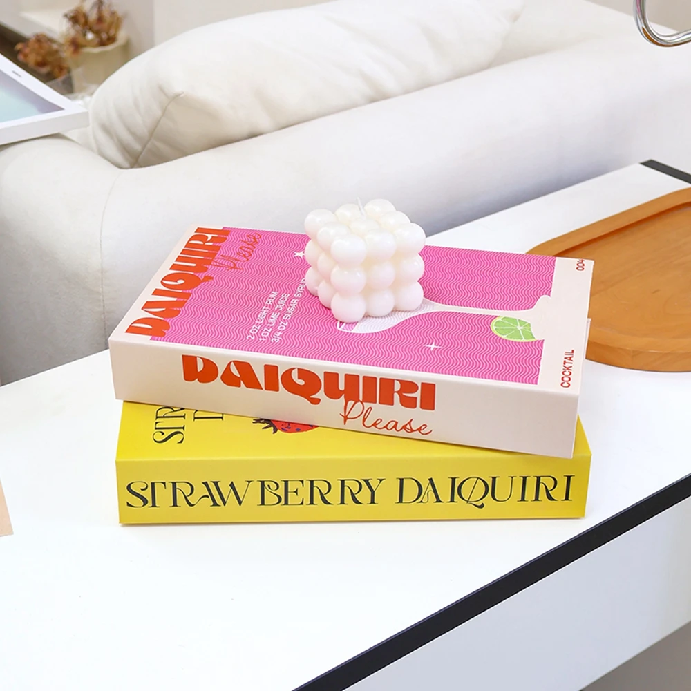 Кофейный столик открытые поддельные книги оформление отеля декоративная книга